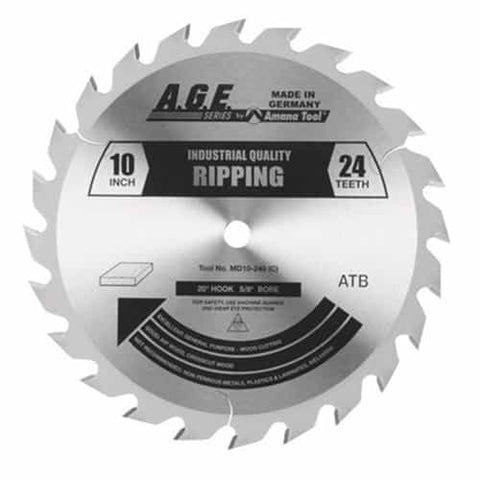 Age Saw Blades Md24-480 Ripping 24"X48T Atb 1" Bore - Ace Tool Group - A.G.E Cutting Tools