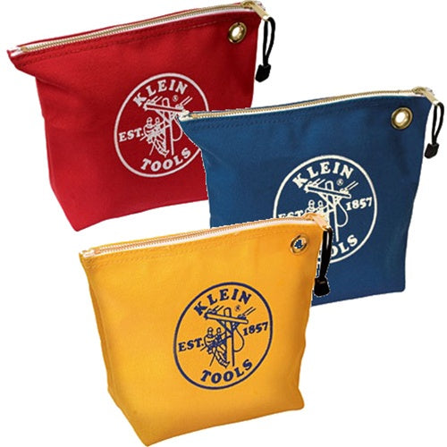Klein Tools 5539CPAK Assorted Canvas Zipper Bags, 3-pack - Ace Tool Group - Klein