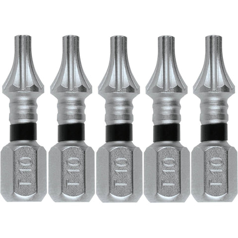 Makita E-00608 T10 Torx 1 in. Insert Bit, 5/pk - Ace Tool Group - Makita