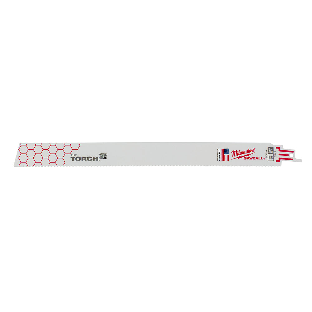 Milwaukee 48-00-5789 12 in. 18 TPI THE TORCH SAWZALL Blade 5PK - Ace Tool Group - Milwaukee