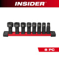Milwaukee 49-16-1640 INSIDER Box Ratchet Socket SAE Set 8PC - Ace Tool Group - Milwaukee