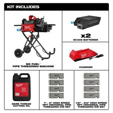 Milwaukee MXF512-2XC MX Fuel Pipe Threading Machine - Ace Tool Group - Milwaukee