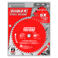 Diablo Tools 6-1/2" X 48-Teeth Steel Demon Cermet Ii Saw Blade For Medium Metal - Ace Tool Group - Diablo