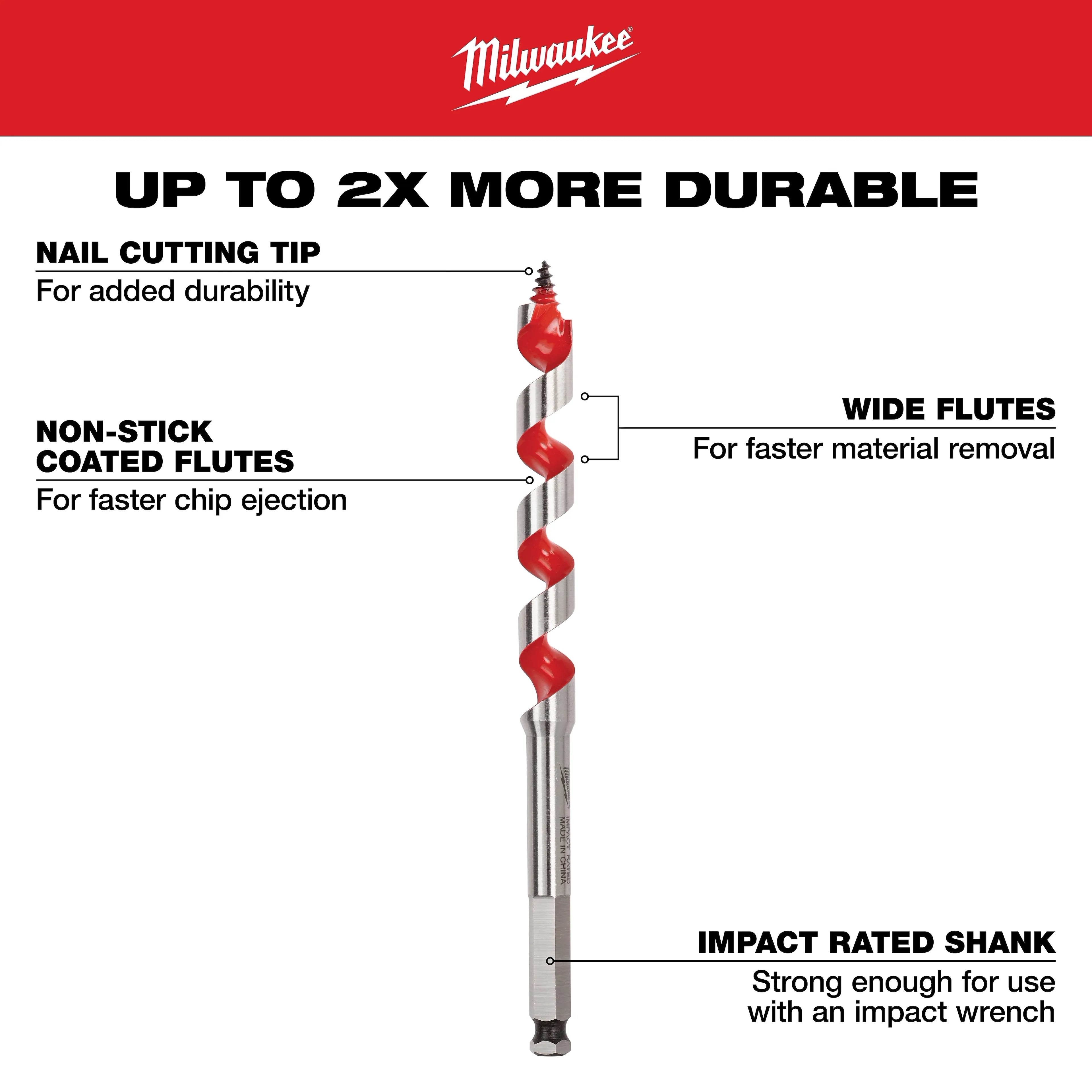 Milwaukee 48-13-5620 5/8" x 18" Ship Auger Bit - Ace Tool Group - Milwaukee