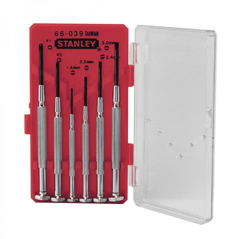 Stanley 6 Piece Jeweler'S Precision Screwdriver Set - Ace Tool Group - Stanley