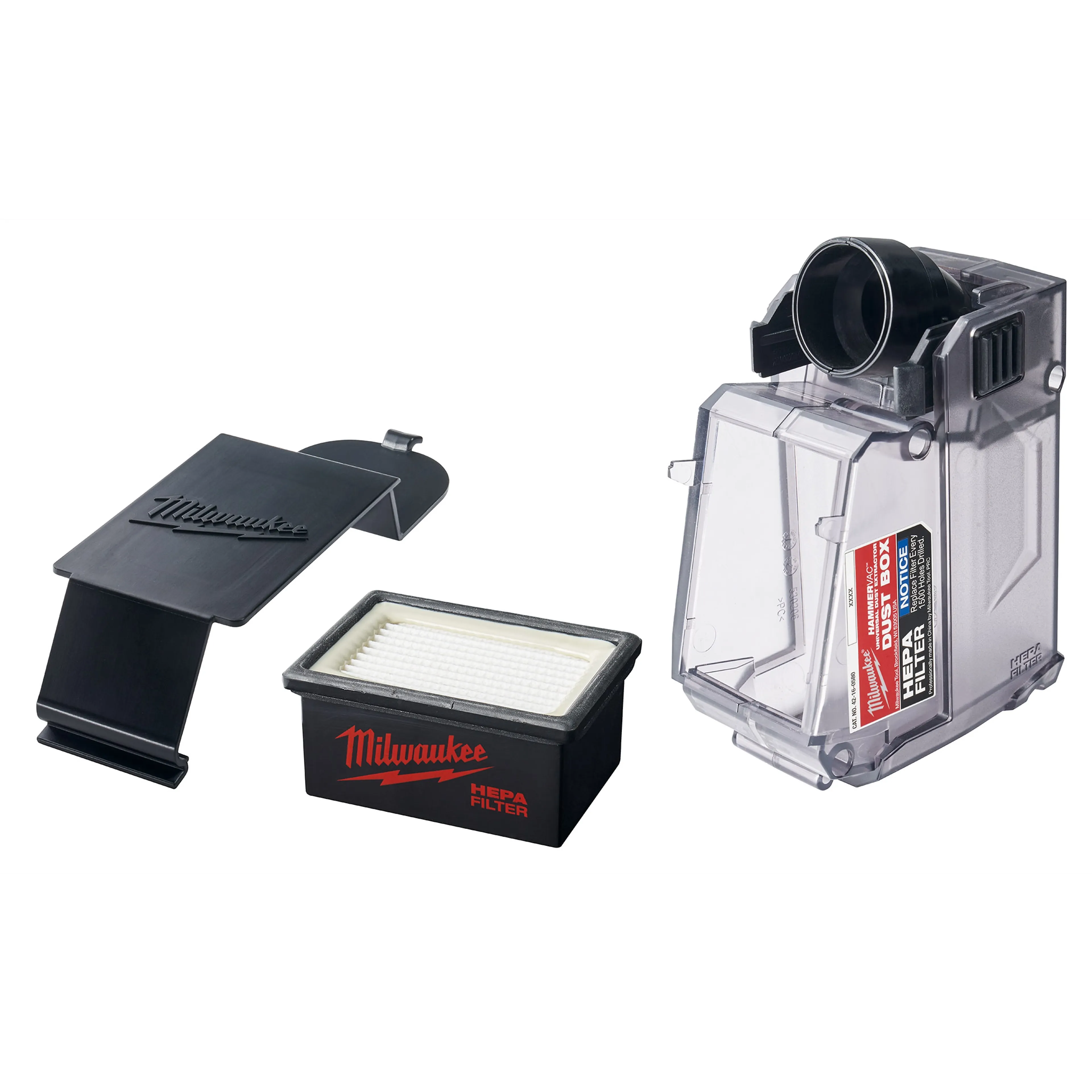Milwaukee 49-90-2343 M12 HAMMERVAC Universal Dust Extractor Dust Box, Filter and Lid - Ace Tool Group - Milwaukee
