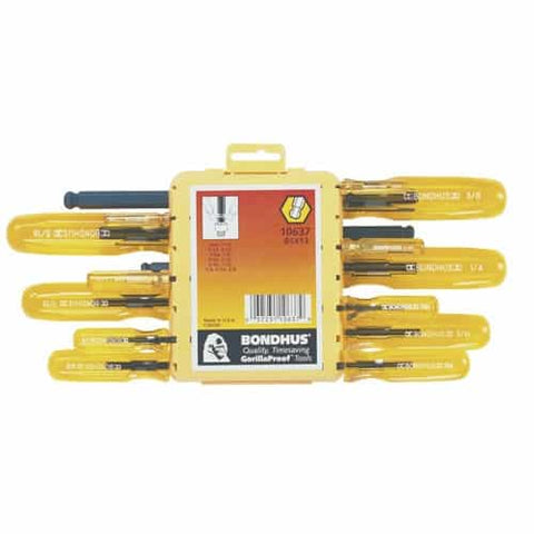 Bondhus 10637 Set 13 Balldriver Screwdrivers .050-3/8 - Ace Tool Group - Bondhus