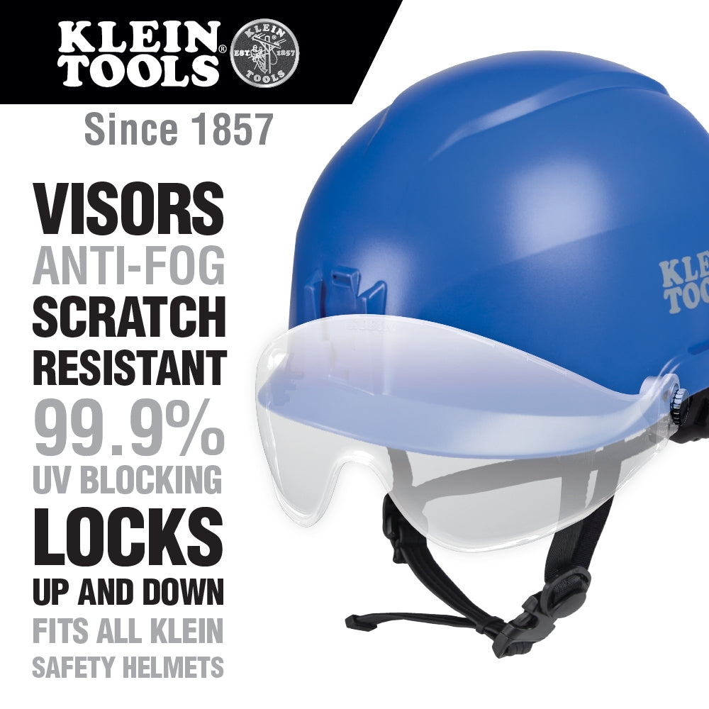 Klein VISORCLR Safety Helmet Visor, Clear - Ace Tool Group - Klein