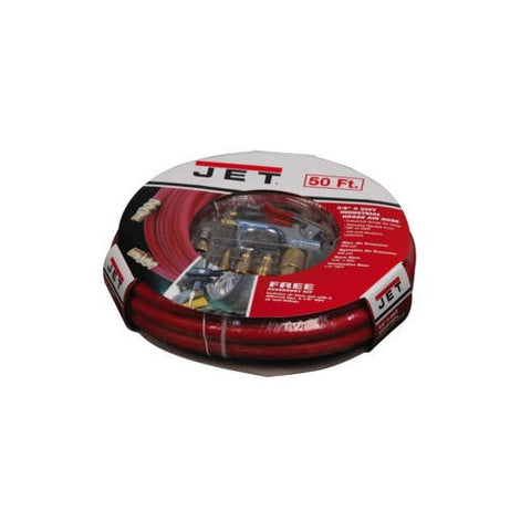 JET JAH-3850 JAH-3850, 3/8 in. 50 ft. Air Hose, 1/4 in. NPT Fittings - Ace Tool Group - JET