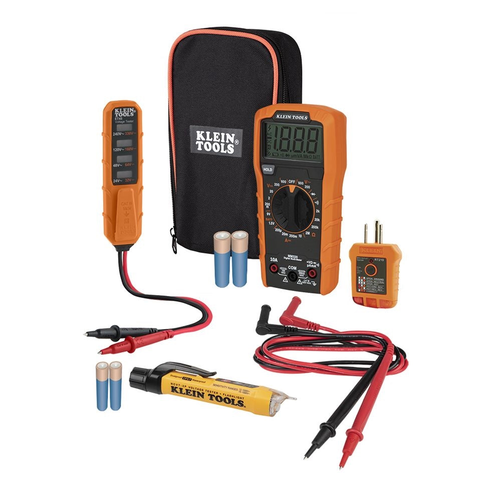 Klein MM320KIT Digital Multimeter Electrical Test Kit - Ace Tool Group - Klein