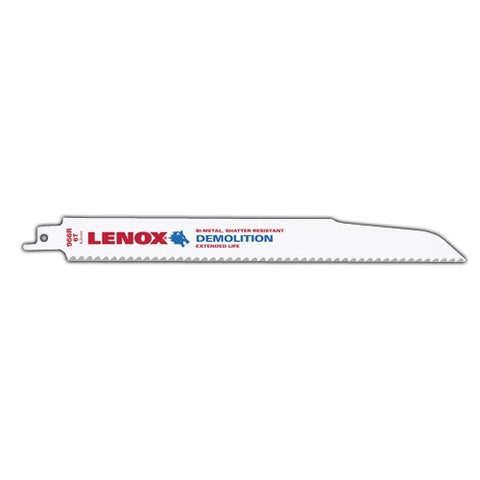 Lenox Demolition Reciprocating Saw Blade With Power Blast Technology Bi-Metal 9-Inch 6 Tpi 5/Pk - Ace Tool Group - Lenox