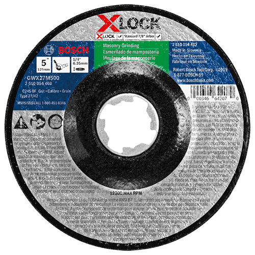 Bosch GWX27M500 X-Lock Masonry 5 in. x 1/4 in. - Ace Tool Group - Bosch