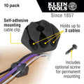 Klein 450-410 Self-Adhesive Cable Mounting clips 10pk - Ace Tool Group - Klein