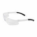 PIP 250-06-0080 Zenon Z13 Eyewear, Clear Polycarbonate Lens, Uncoated, Clear Temples W/ Rubber Tips, Molded Nose Bridge, 10 Base Curve -12 Pack - Ace Tool Group - Protective Industrial Products