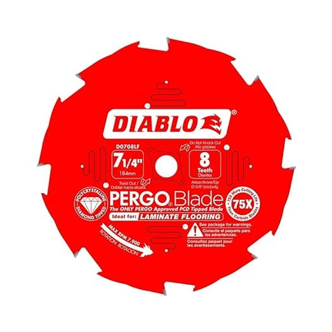 Diablo Tools D0708Lf 7-1/4X8 Pcd Laminate Flooring - Ace Tool Group - Diablo