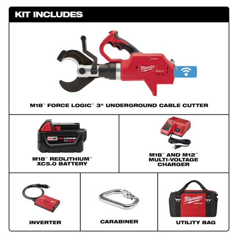 Milwaukee 2776-21 FORCE LOGIC 3 Cable Cutter - Ace Tool Group - Milwaukee