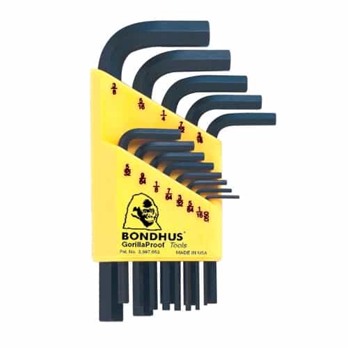 Bondhus 12237 Hex L-Wrench .050-3/8, 13 Tools Hlx13S - Ace Tool Group - Bondhus