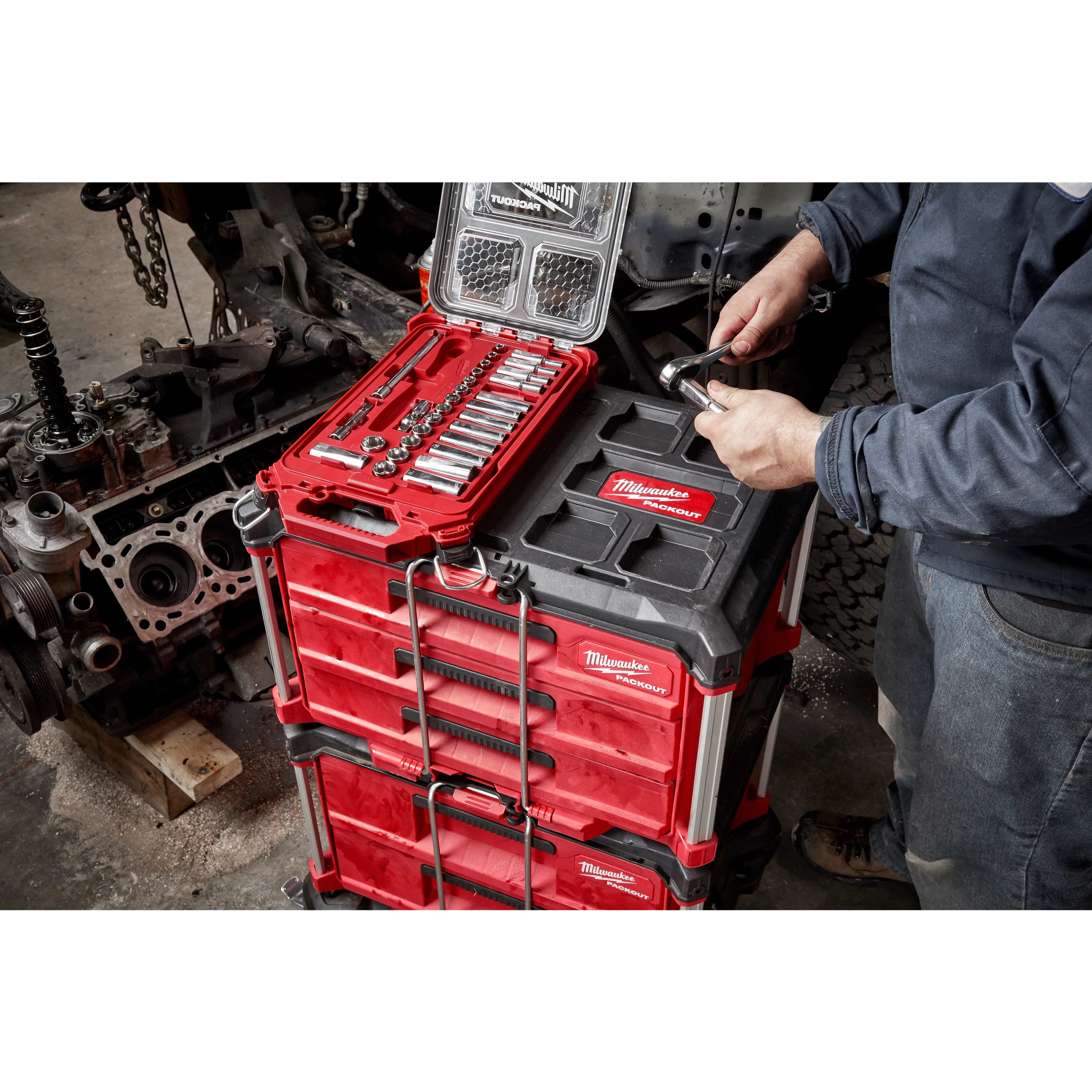 Milwaukee 48-22-9482T 32pc 3/8 in. Socket Tray - M - Ace Tool Group - Milwaukee