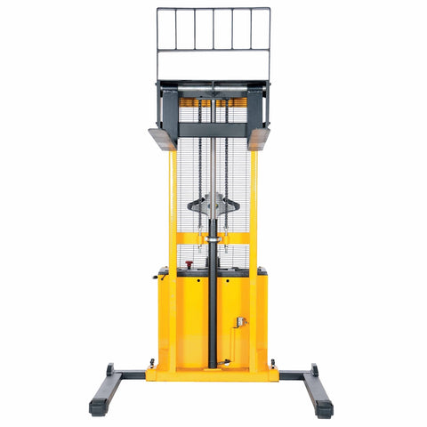 Vestil S-62-AA Adjust Powered Lift Stacker 62 In Raised - Ace Tool Group - Vestil