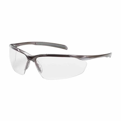 PIP 250-33-1020 Commander Eyewear, Clear Polycarbonate Lens, Anti-Scratch And Anti-Fog, Semi-Rimless, Gloss Bronze Frame, Non-Slip Nose And -12 Pack - Ace Tool Group - Protective Industrial Products