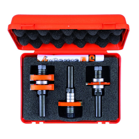 CMT 800.625.11 Adjustable Tongue & Groove bit Set for Mission Style Cabinet Doors, 1/2-Inch - Ace Tool Group - CMT