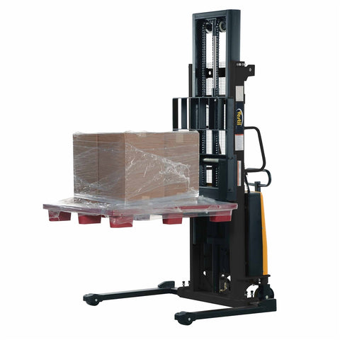 Vestil SL-118-AA Adjustable Stacker W/Powered Lift 118 In - Ace Tool Group - Vestil