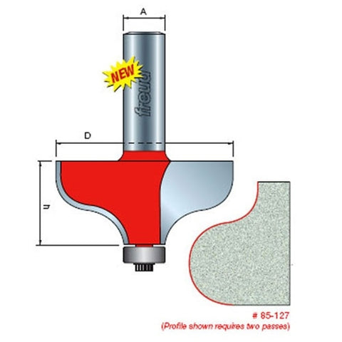 Freud Tools 85-127 2-1/8-Inch Dia. Solid Surface Edge Profile - Ace Tool Group - Freud