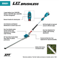 18V LXTLithium-Ion Brushless Cordless 20" Articulating Pole Hedge Trimmer (Tool Only) - Ace Tool Group - Makita
