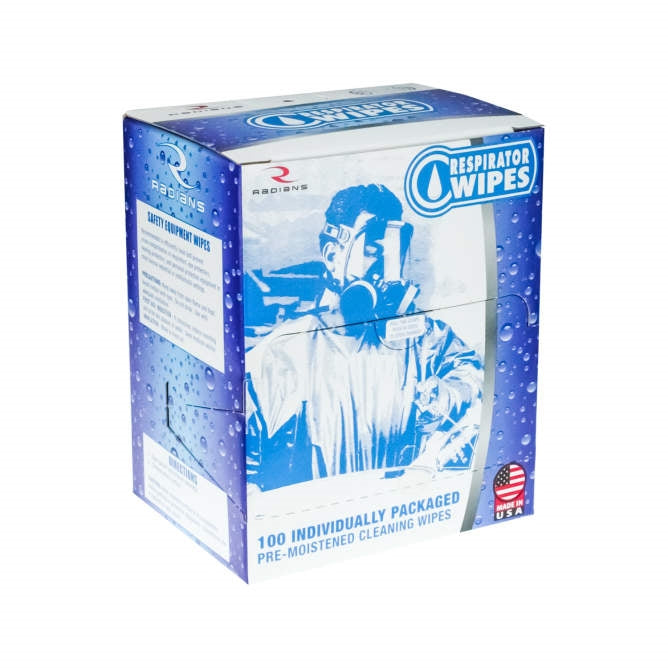 Radians RW-100 Respirator Wipes with 70 Percent IPA