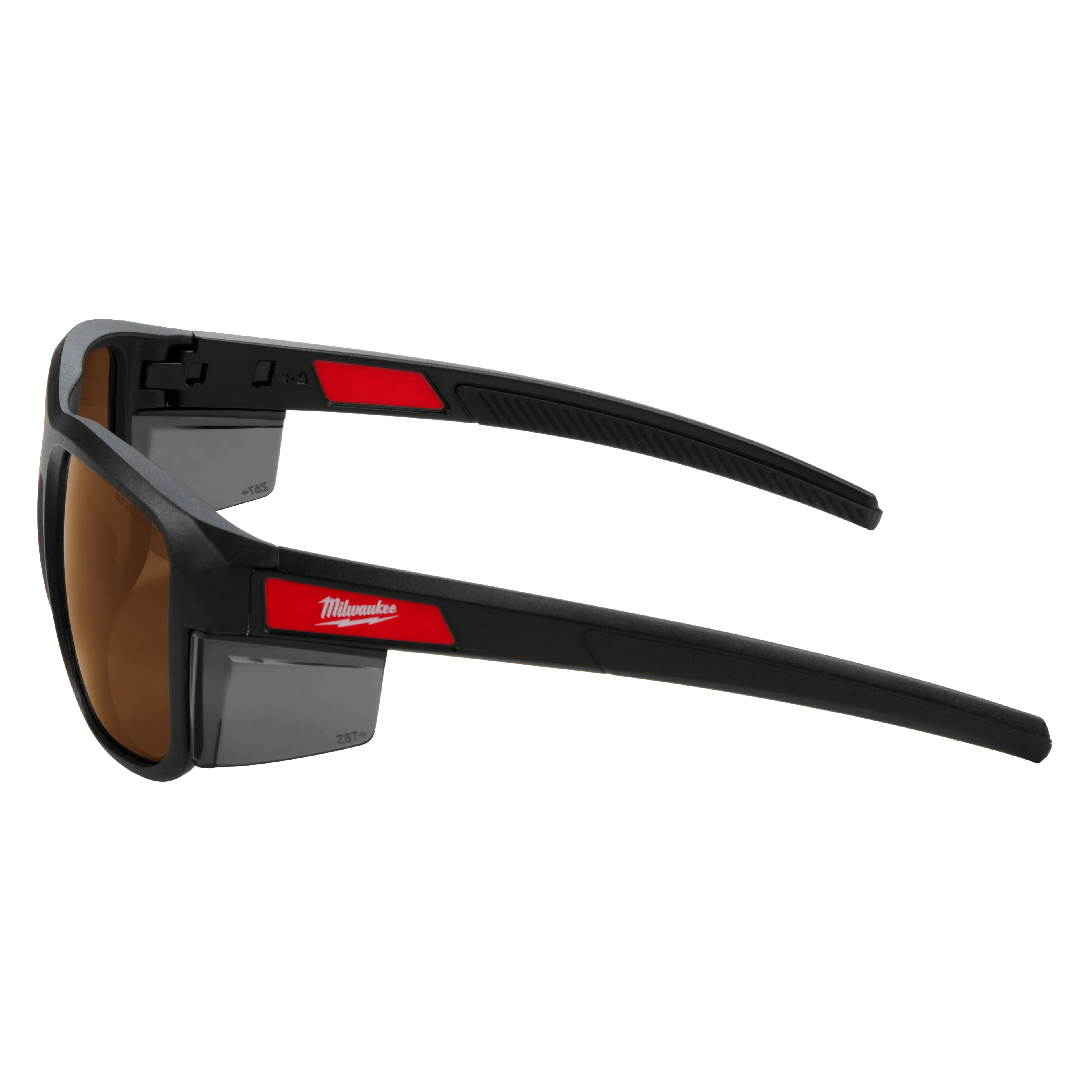 Milwaukee 48-73-2516 Full Frame Safety Glasses with Removable Side Shields – Brown Anti-Scratch Lenses - Ace Tool Group - Milwaukee
