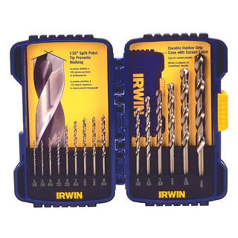 Irwin 316015 Drill Bit Set Cobalt Alloy Steel 15-Piece - Ace Tool Group - Irwin
