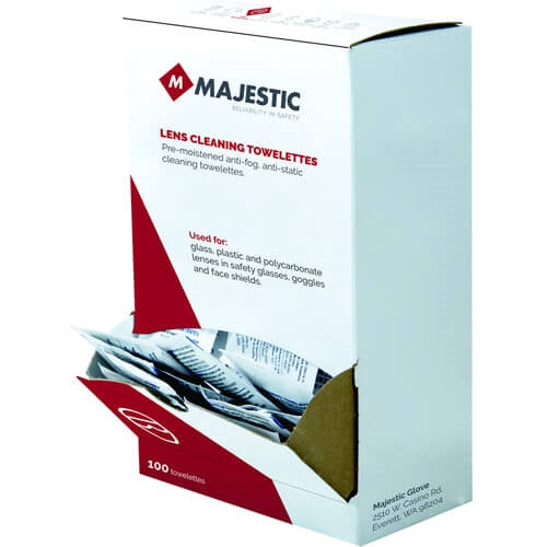 Majestic 85-9000 Lens Cleaning Towelettes 100 Pack - Ace Tool Group - Majestic