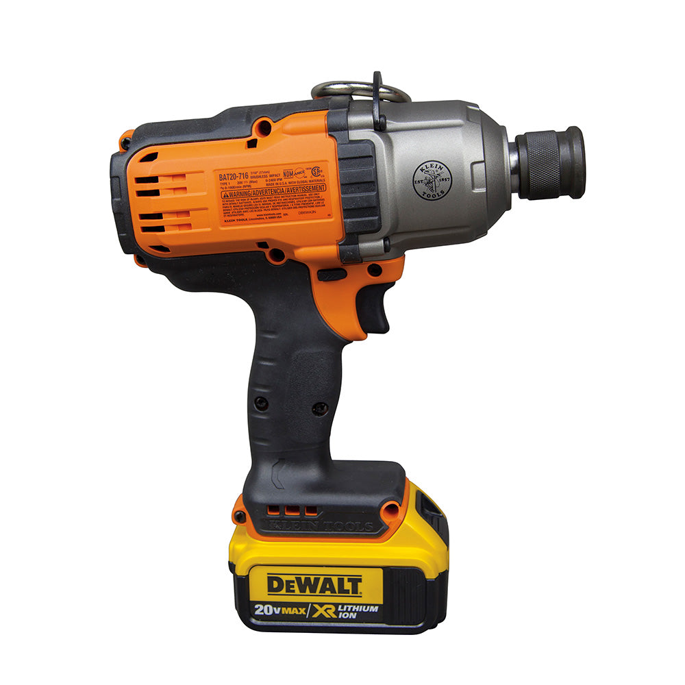 Klein BAT20-7161 7/16 Inch Cordless Impact Wrench Kit
