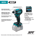 Makita GT200D 40V max XGT Brushless Cordless 2-Pc. Combo Kit (2.5Ah) - Ace Tool Group - Makita