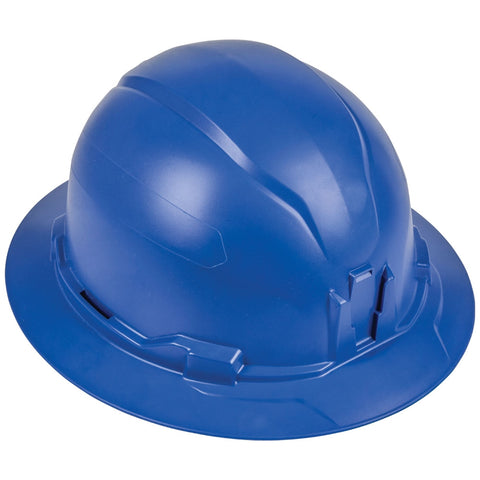 Klein 60249 Hard Hat, Non-vented, Full Brim, Blue - Ace Tool Group - Klein