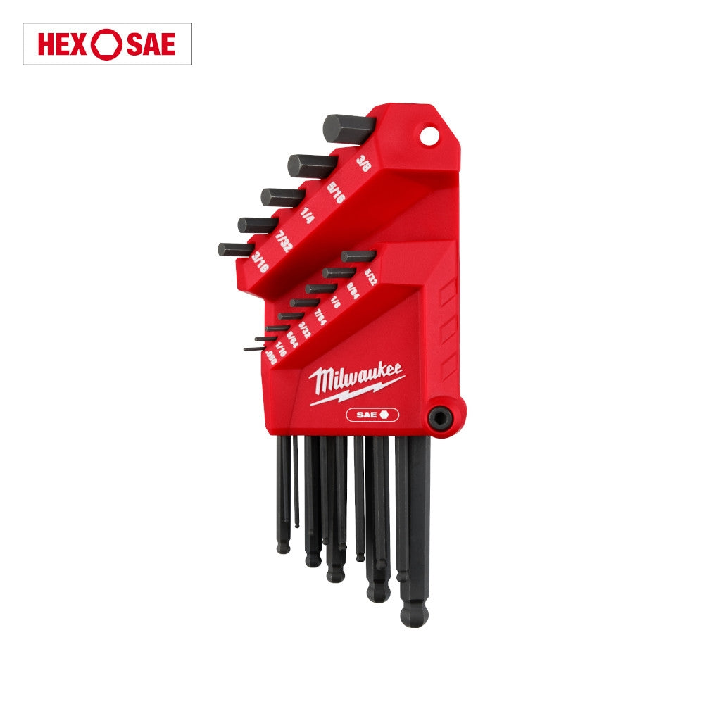 Milwaukee 13-Key Ball End  L-Key Set - SAE - Ace Tool Group - Milwaukee
