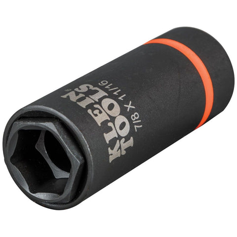 Klein 66064 2-in-1 Impact Socket, 6pt 7/8 11/16 in. - Ace Tool Group - Klein
