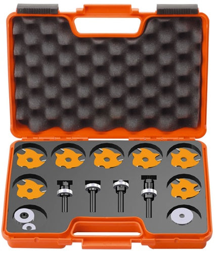 CMT 823.001.11 Slot Cutter Set in Carrying Case, 8mm bore, Carbide-Tipped - Ace Tool Group - CMT