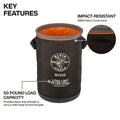 Klein BC535 Straight Bucket, 17-Inch Utility Bucket - Ace Tool Group - Ace Tool Group