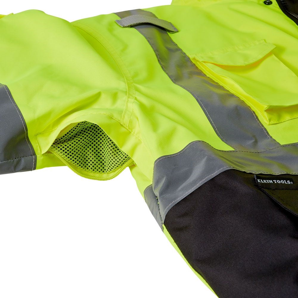 Klein Tools 60364 High-Visibility Bomber Jacket, L - Ace Tool Group - Klein