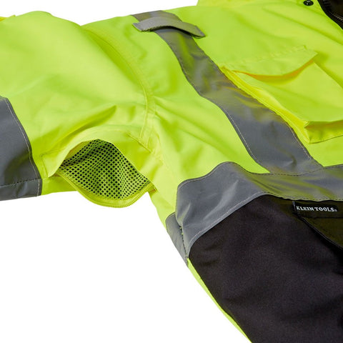 Klein Tools 60364 High-Visibility Bomber Jacket, L - Ace Tool Group - Klein