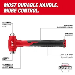Milwaukee 48-22-9141 32oz Dead Blow Ball Peen Hammer - Ace Tool Group - Milwaukee