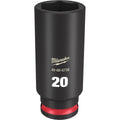 Milwaukee 49-66-6738 SHOCKWAVE Impact Duty  3/8"Drive 20MM Deep 6 Point Socket - Ace Tool Group - Milwaukee