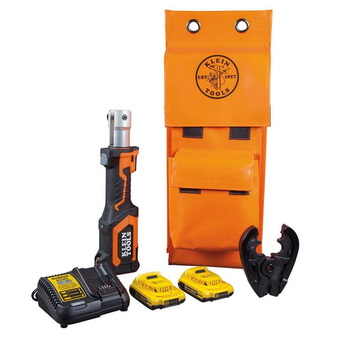 Klein BAT207T1 Battery-Op 7-Ton Crimper, Fixed BG Die - Ace Tool Group - Klein