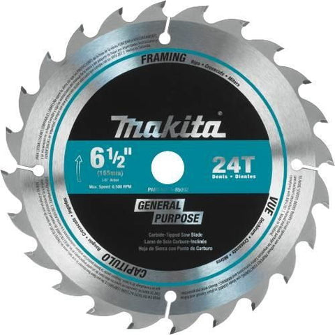 Makita A-85092 6-1/2" 24T Carbide-Tipped Blade - Ace Tool Group - Makita