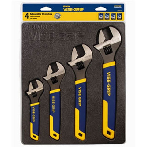 Irwin 2078706 Vise-Grip Adjustable Wrench Set Sae/Mm 4-Piece - Ace Tool Group - Irwin
