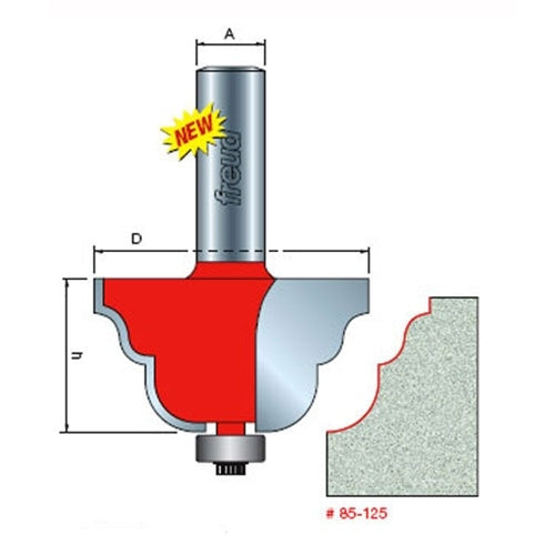 Freud Tools 85-125 2-Inch Dia. Solid Surface Edge Profile - Ace Tool Group - Freud