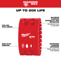 Milwaukee 49-56-5674  3-1/4" Diamond Max Hole Saw - Ace Tool Group - Milwaukee