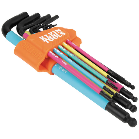 Klein BLS9M Metric Hex Key Set, 9 Pc - Ace Tool Group - Klein