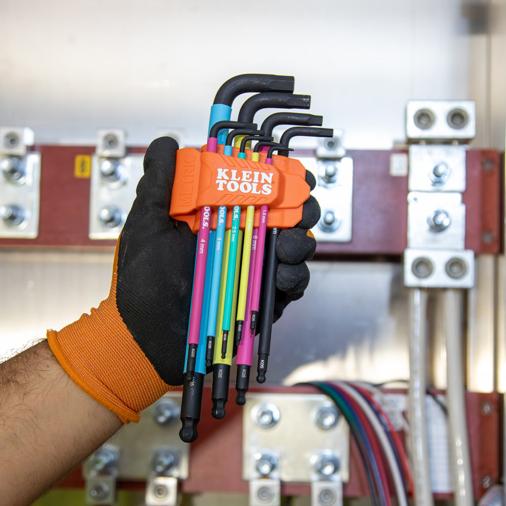 Klein BLS9M Metric Hex Key Set, 9 Pc - Ace Tool Group - Klein